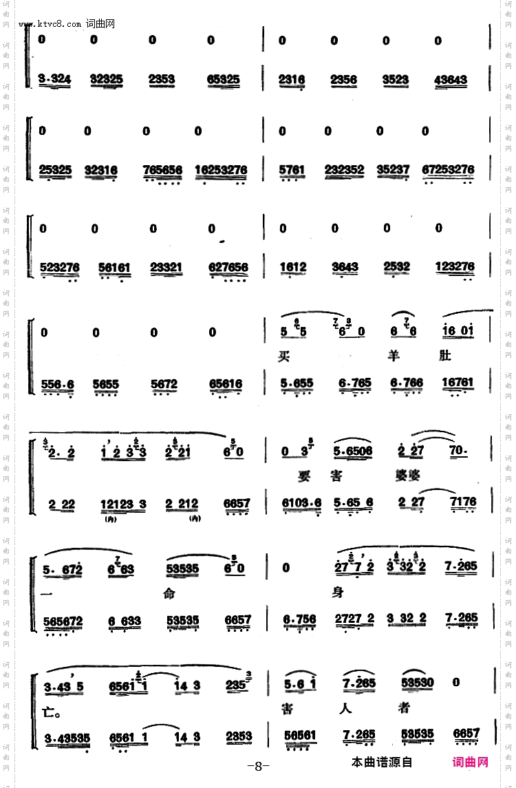 程砚秋唱腔集:《窦娥冤》