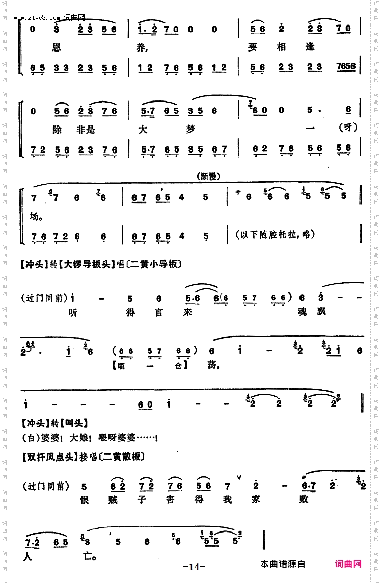 程砚秋唱腔集:《窦娥冤》