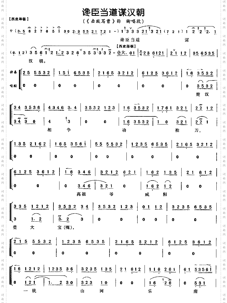 谗臣当道谋汉朝_击鼓骂曹