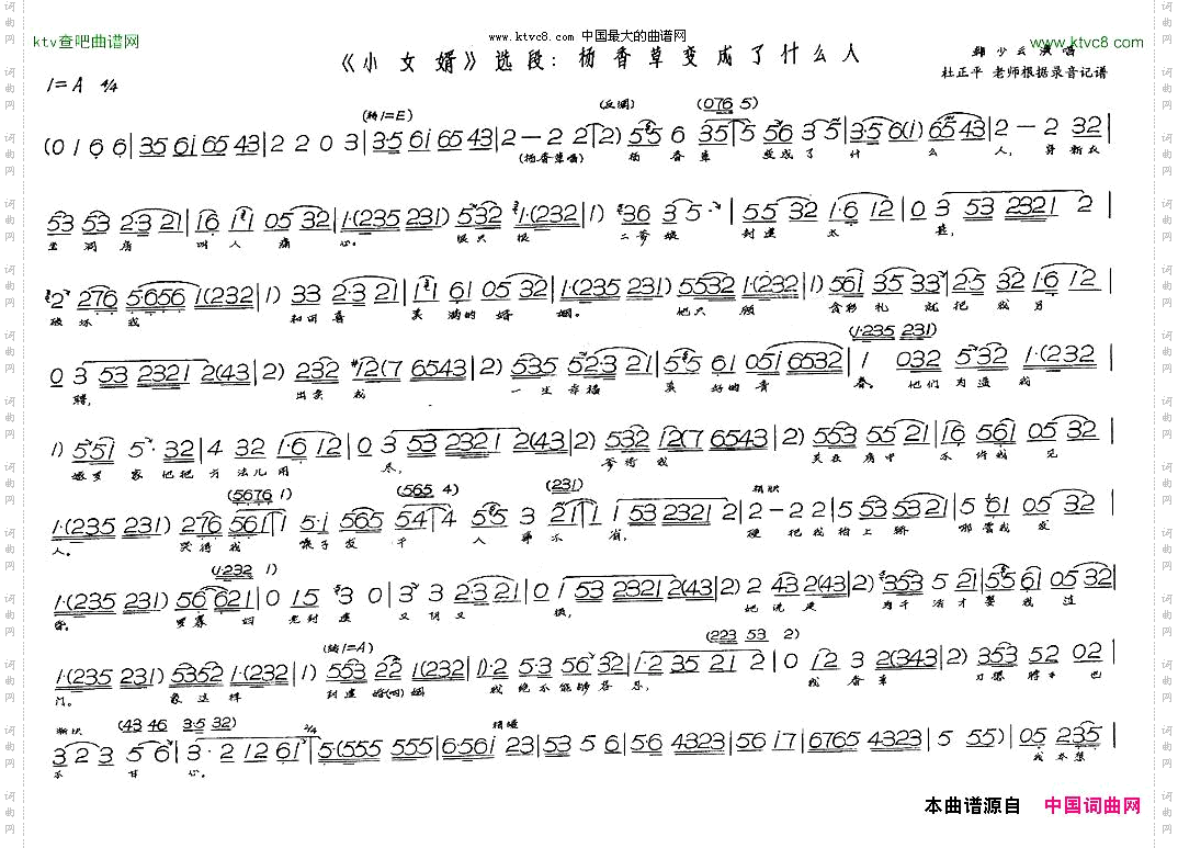 杨香草变成了什么人《小女婿》