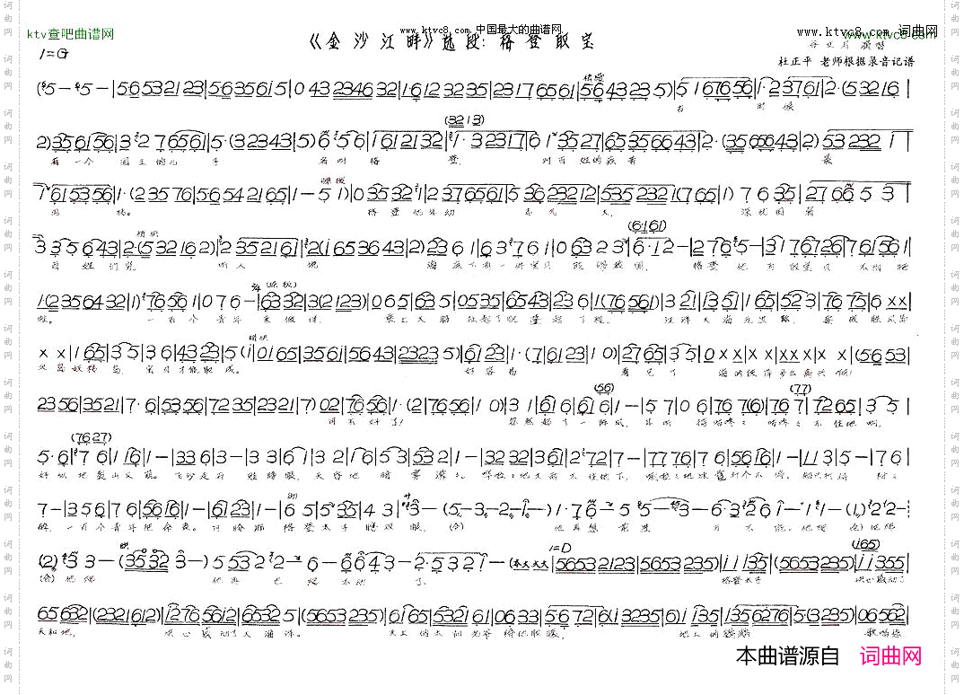 格登取宝《金沙江畔》