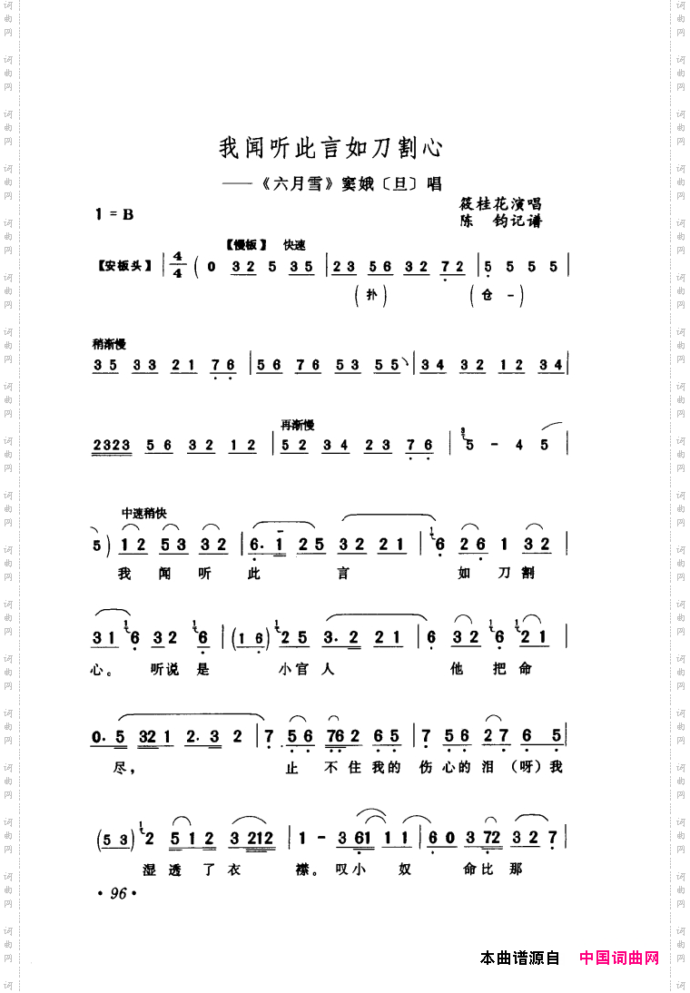 评剧著名唱段选析061-120