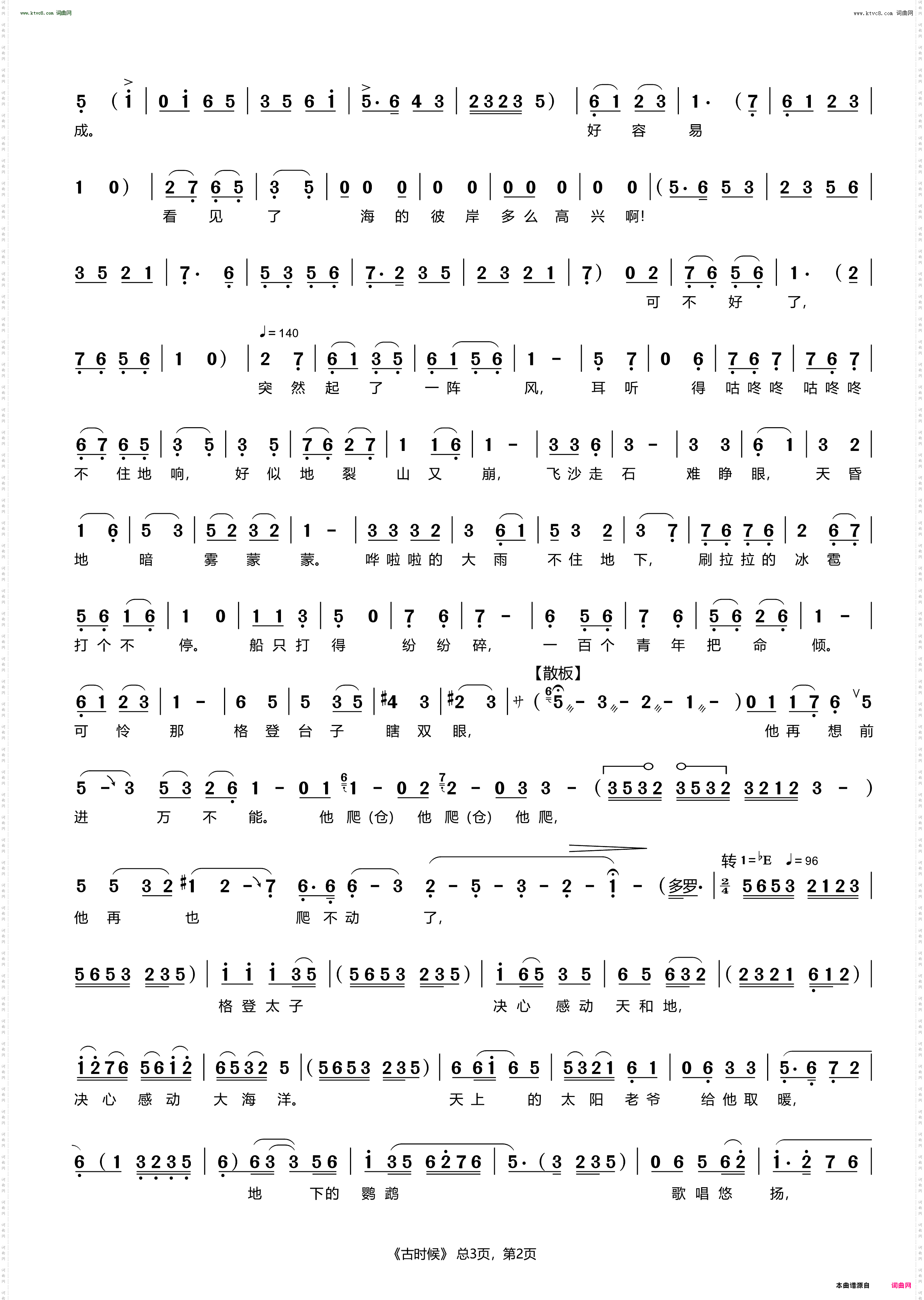 古时候_评剧《金沙江畔》