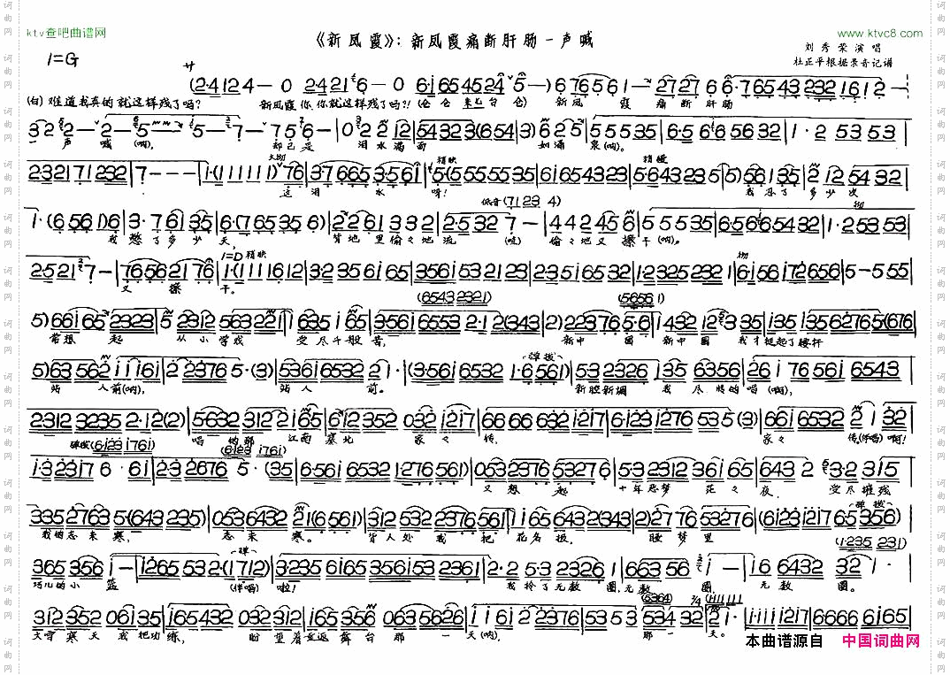 新凤霞痛断肝肠一声喊《新凤霞》选段