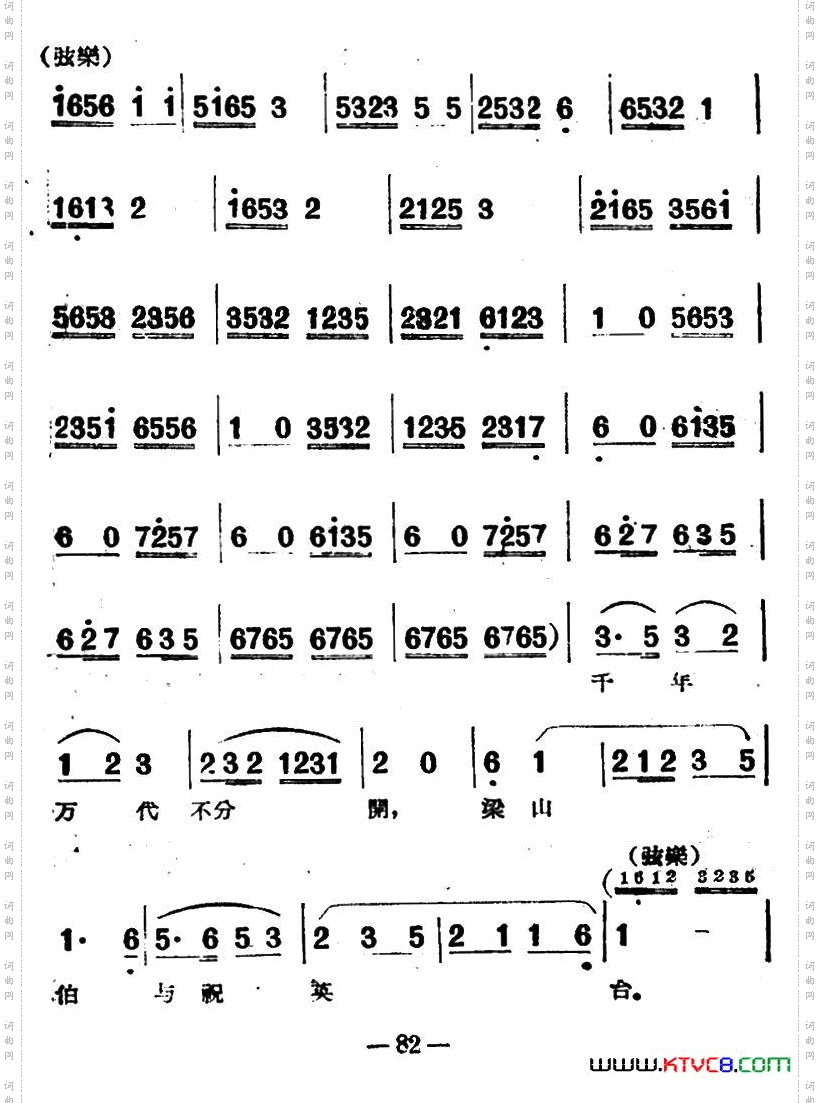 化蝶电影越剧《梁山伯与祝英台》选曲