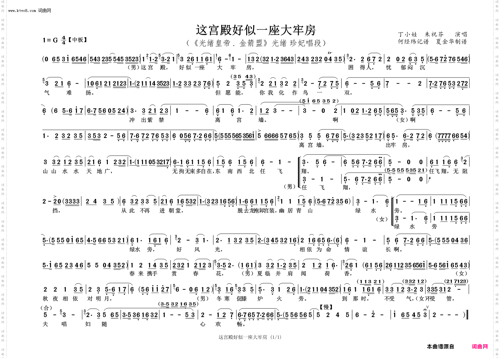 这宫殿好似一座大牢房_《光绪皇帝 · 金箭盟》