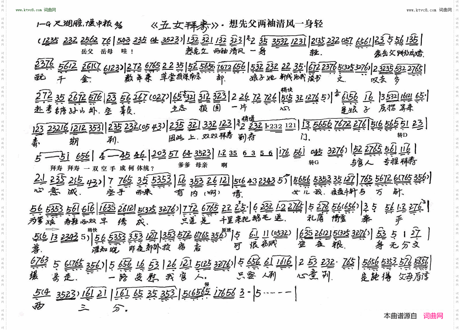 想先父两袖清风_越剧 五女拜寿选段