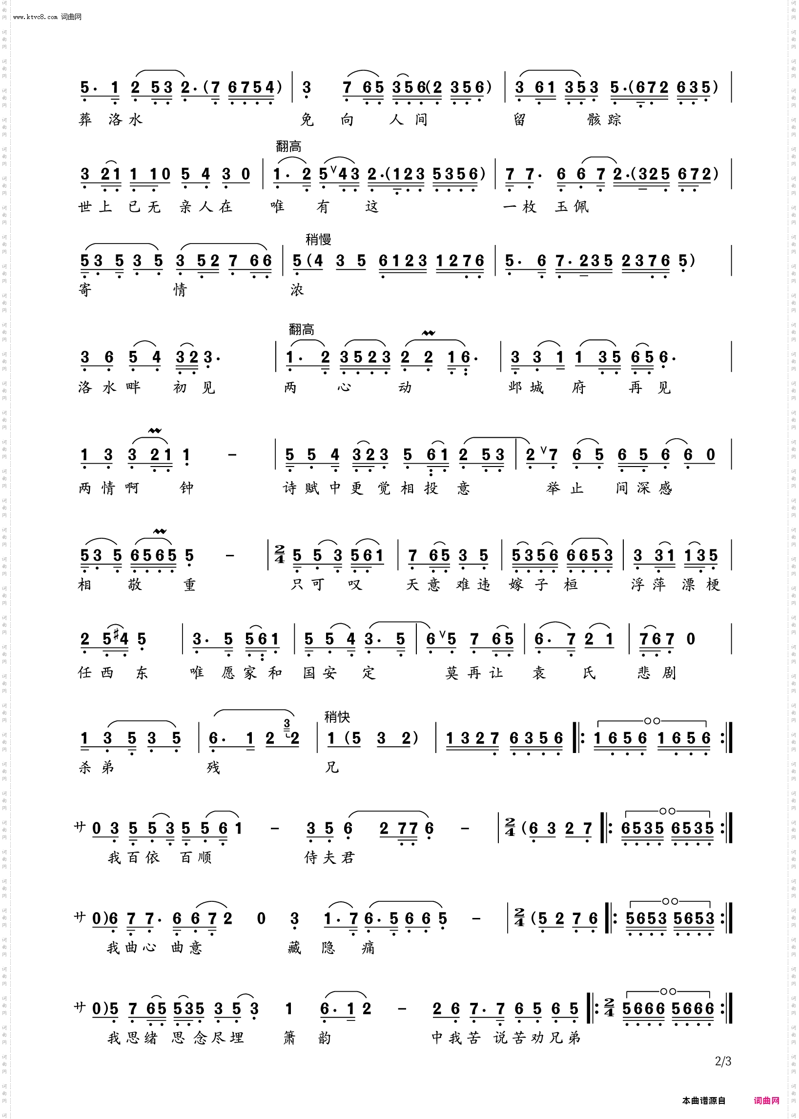 望洛水碧涛盈_越剧《铜雀台》选段