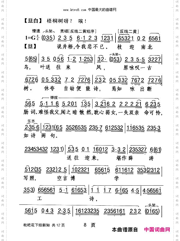 [粤剧]枇杷花下结新知