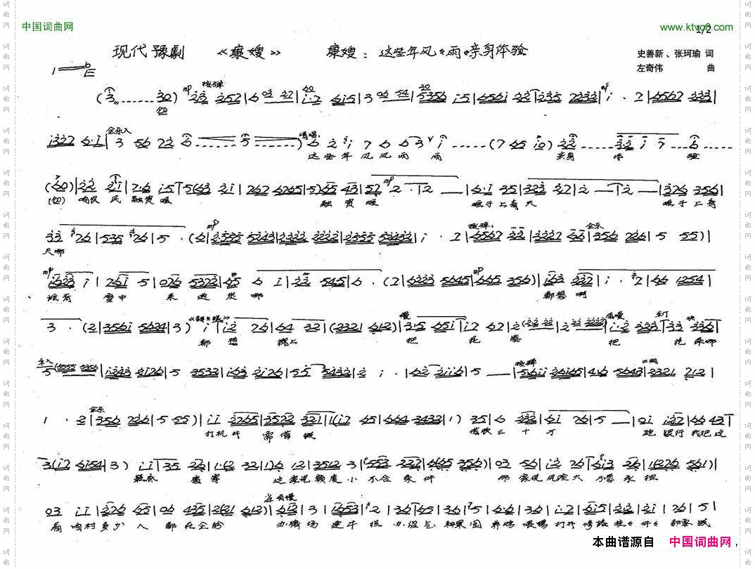 这些年风风雨雨亲身体验_豫剧《康嫂》选段