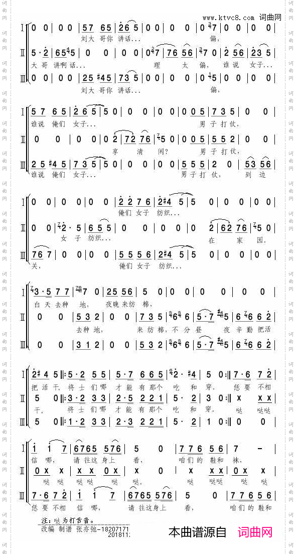 谁说女子不如男_女声合唱无伴奏领唱伴唱合唱