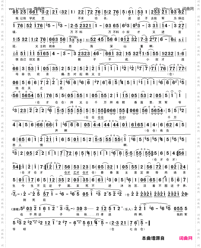 见神像拜恩人我难忍悲痛_《秦香莲后传》选段