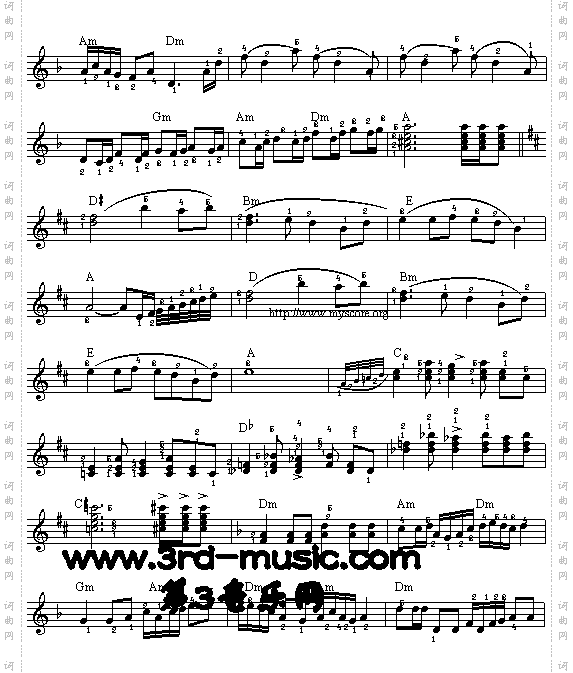 赛马[电子琴谱]