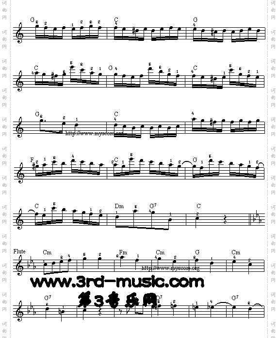 小星星变奏曲[电子琴谱]