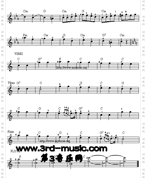 小星星变奏曲[电子琴谱]