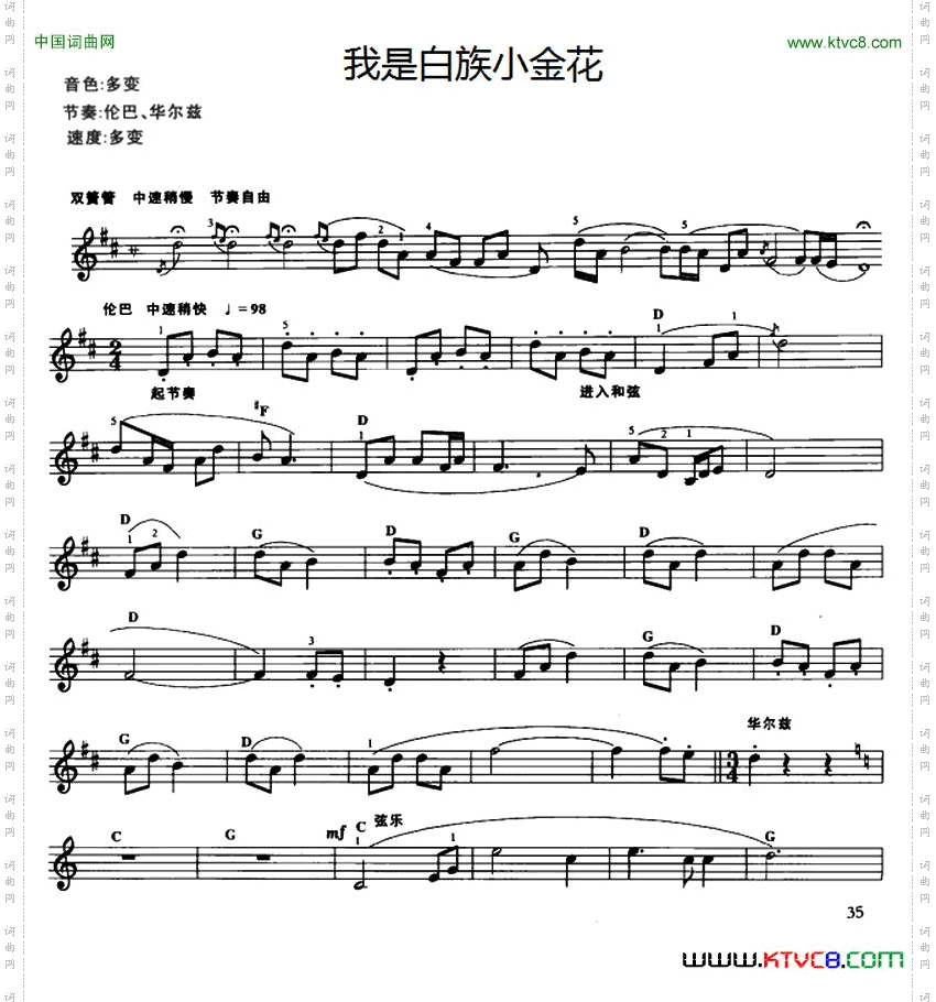 我是白族小金花