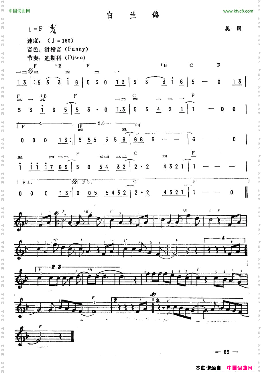 选自《著名电子琴练习曲精选》