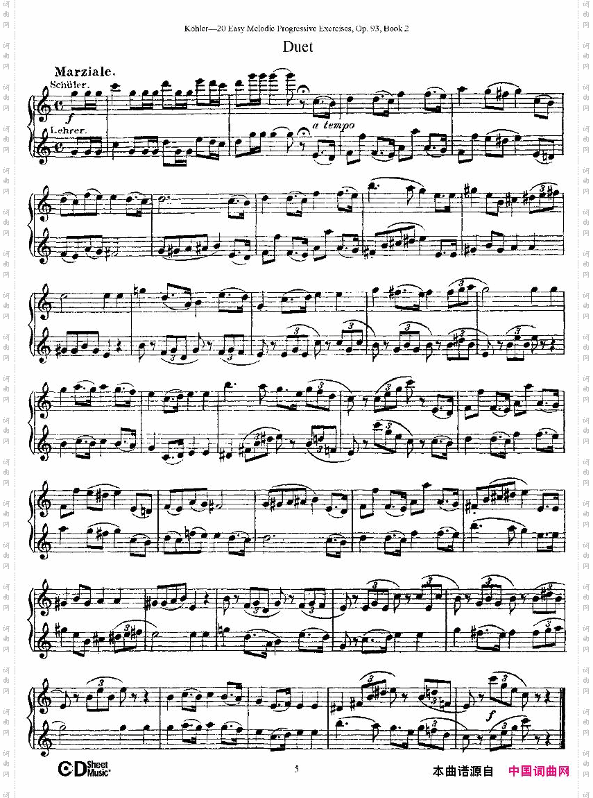 柯勒练习曲作品93号二