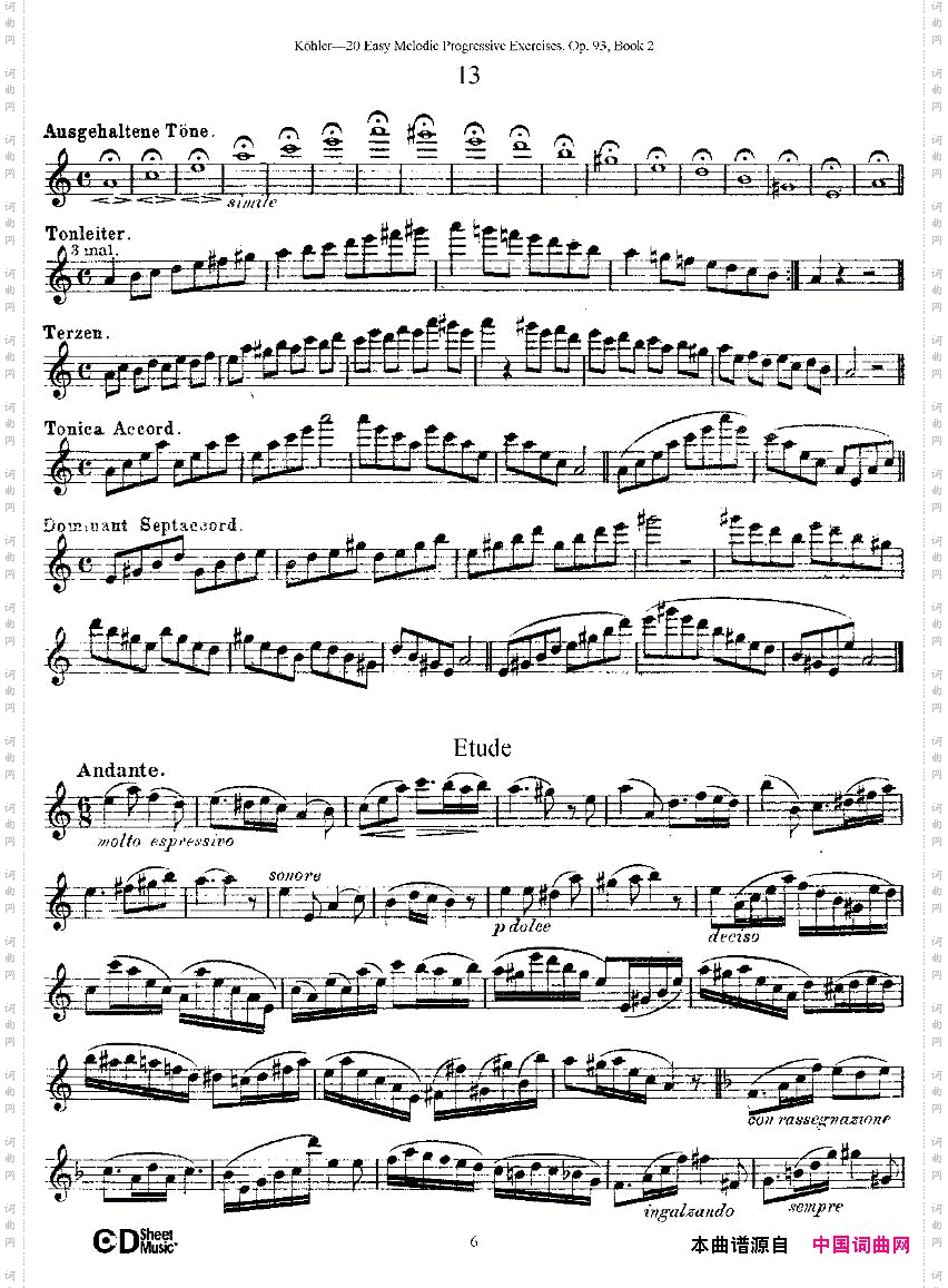 柯勒练习曲作品93号二