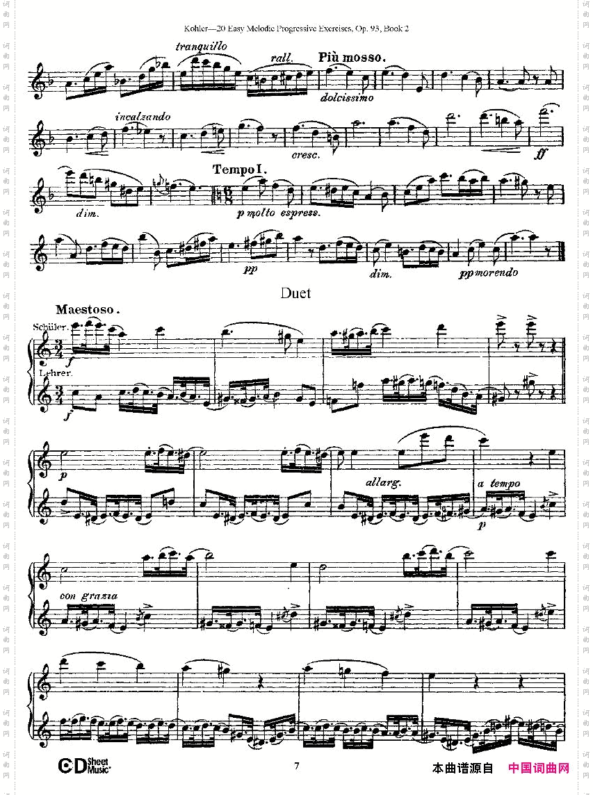 柯勒练习曲作品93号二