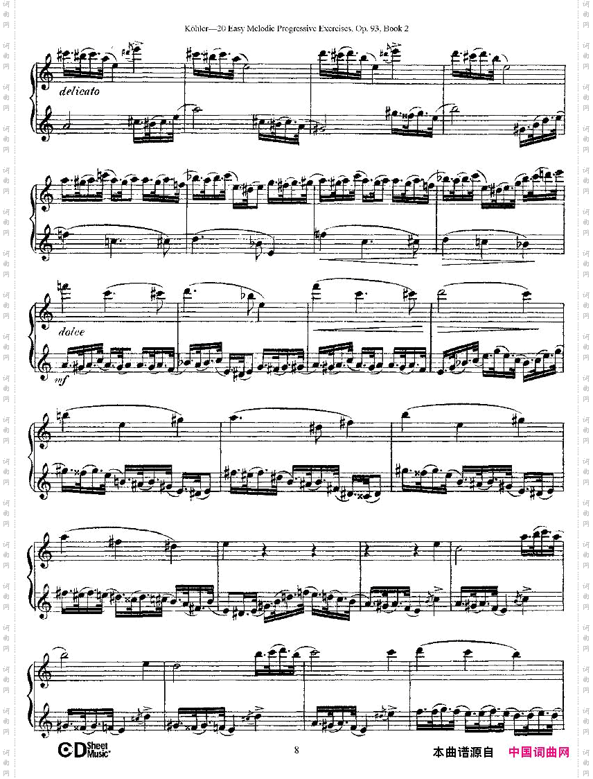 柯勒练习曲作品93号二