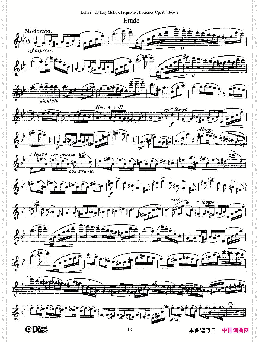 柯勒练习曲作品93号二