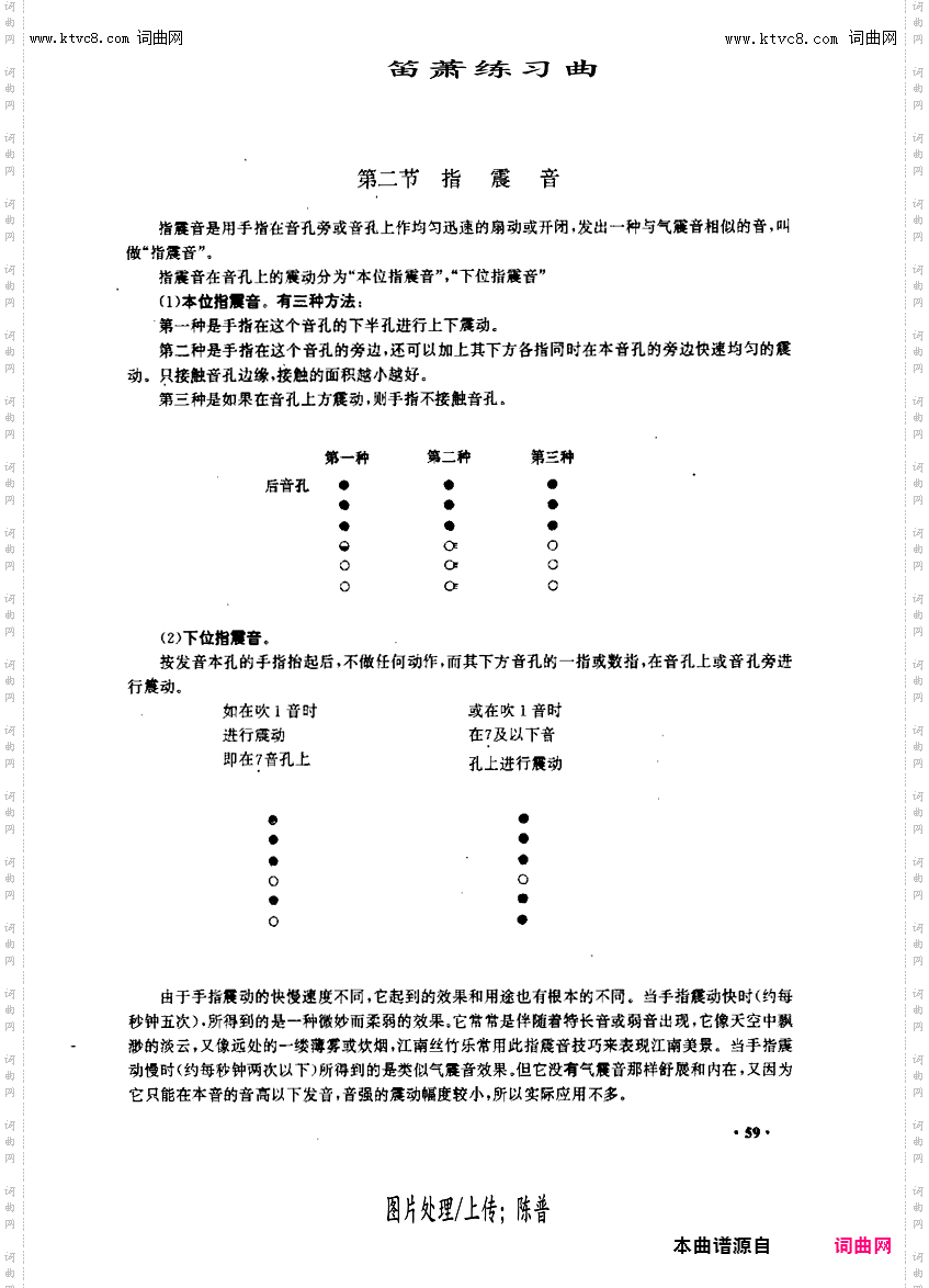 指颤音练习59页_笛箫练习曲