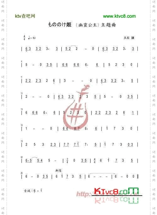 《幽灵公主》主题曲