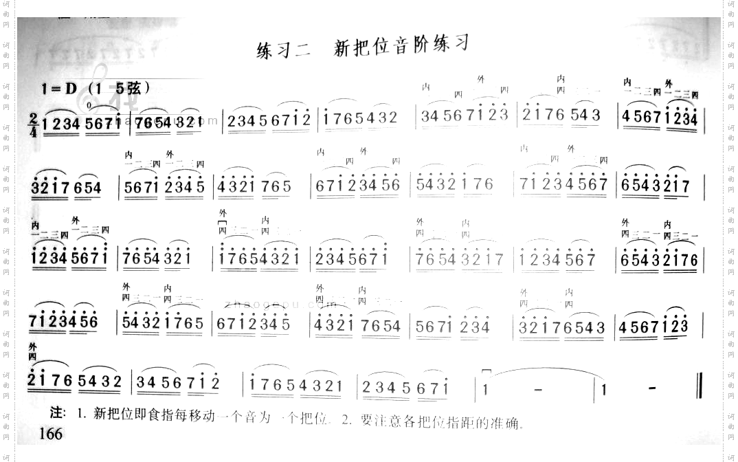 新把位音阶练习