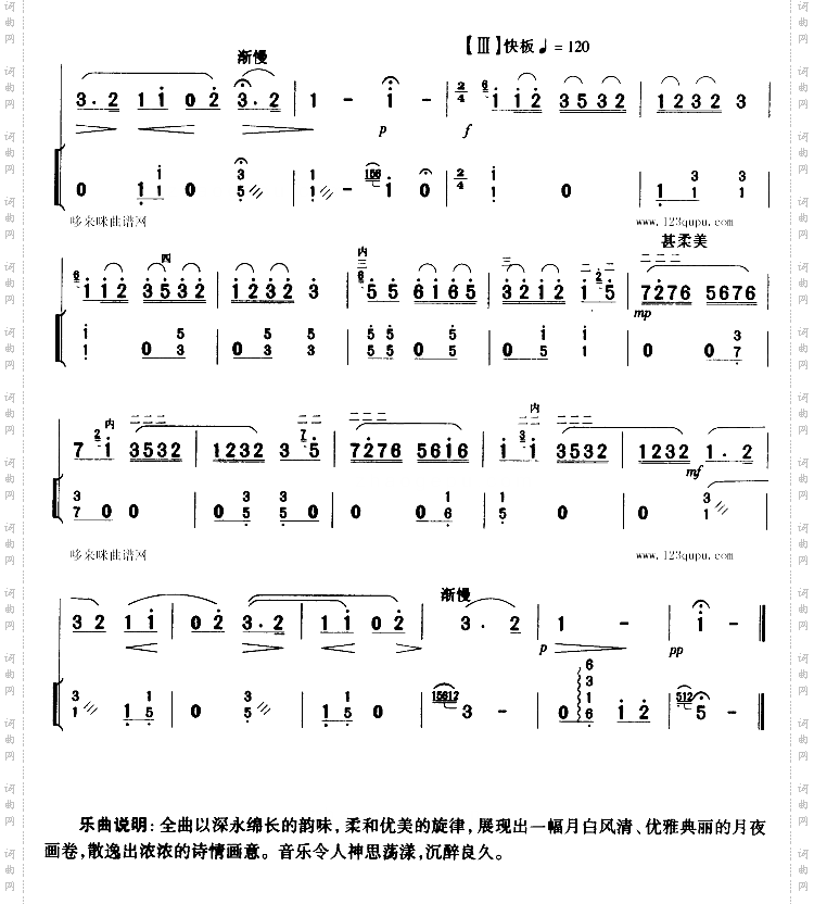月夜扬琴伴奏
