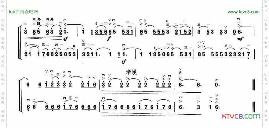 小河淌水二胡二重奏