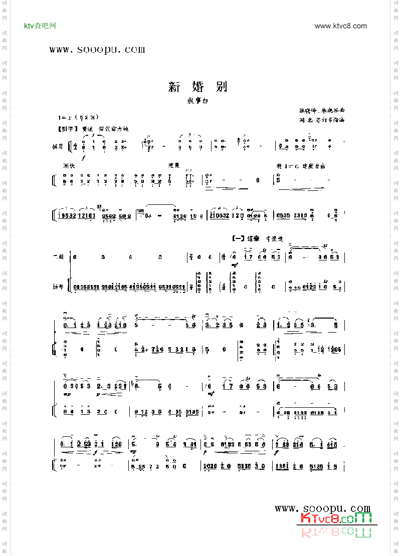 新婚别民乐类二胡