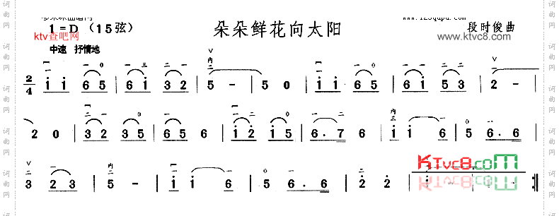 朵朵鲜花向太阳