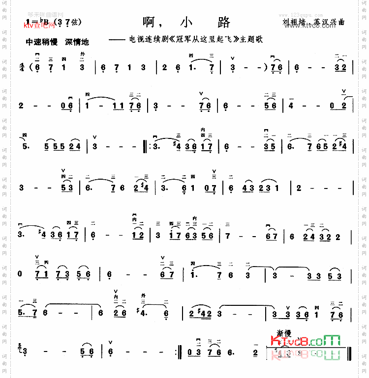 啊小路《冠军从这里起飞》主题歌