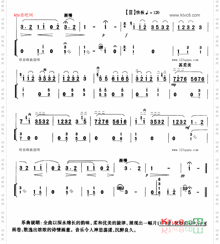 月夜扬琴伴奏
