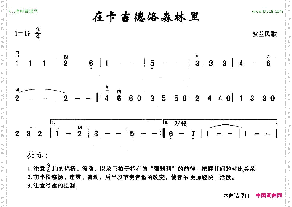 在卡吉德洛森林里