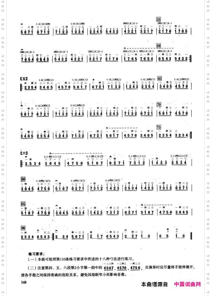 二、音型模进练习二胡音阶练习