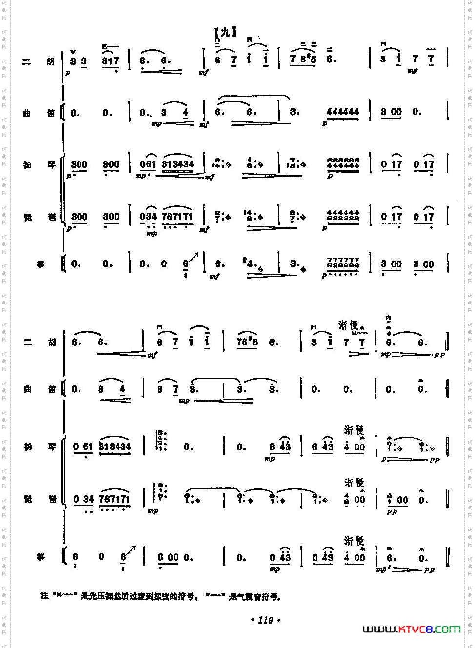 宵待草二胡+民乐队伴奏