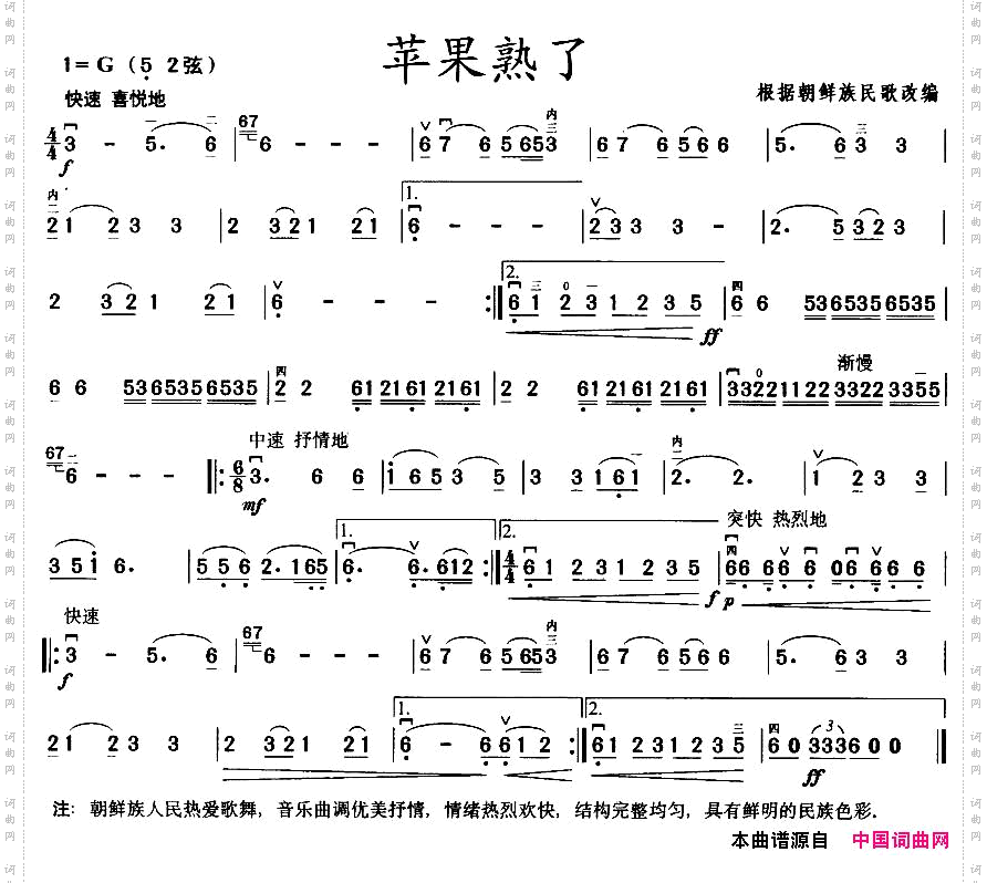 苹果熟了