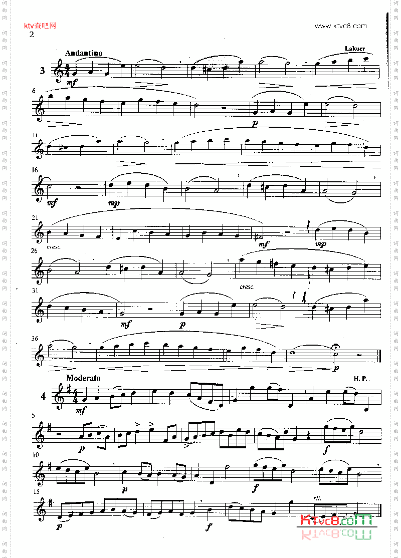 萨克斯管练习曲第100—002页