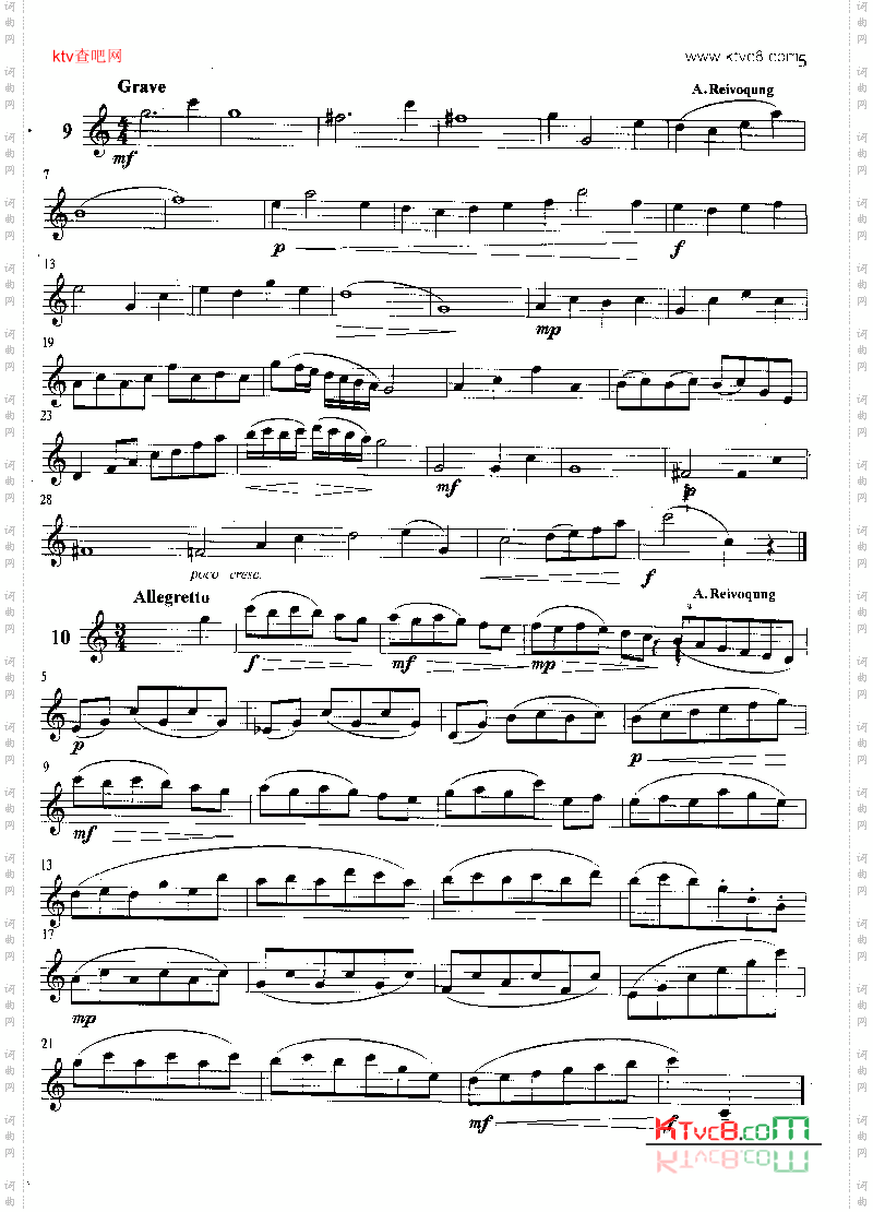 萨克斯管练习曲第100—005页