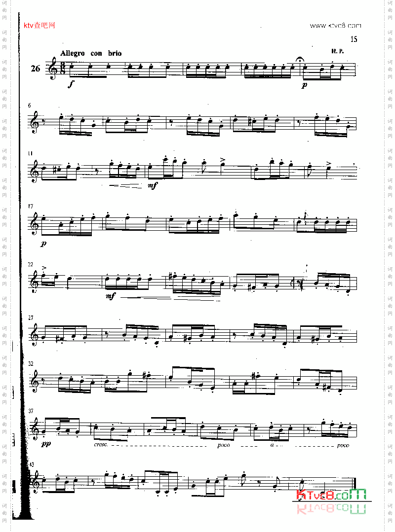 萨克斯管练习曲第100—015页