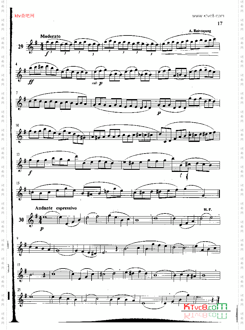 萨克斯管练习曲第100—017页