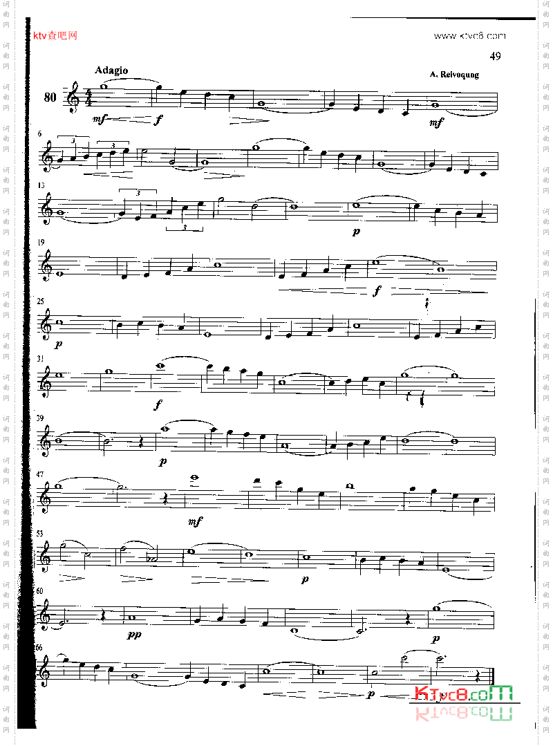 萨克斯管练习曲第100—049页