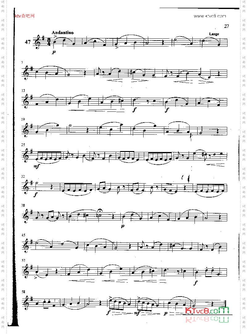 萨克斯管练习曲第100—027页