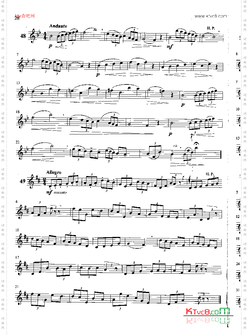 萨克斯管练习曲第100—028页