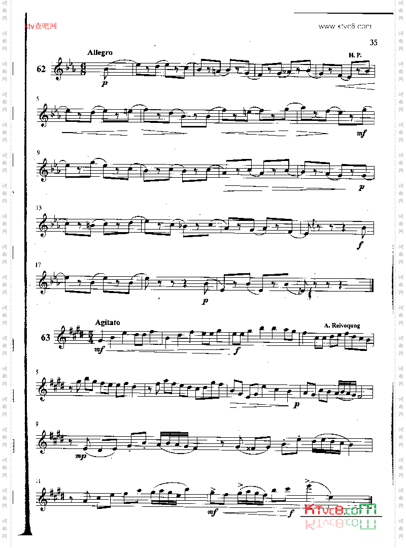 萨克斯管练习曲第100—035页