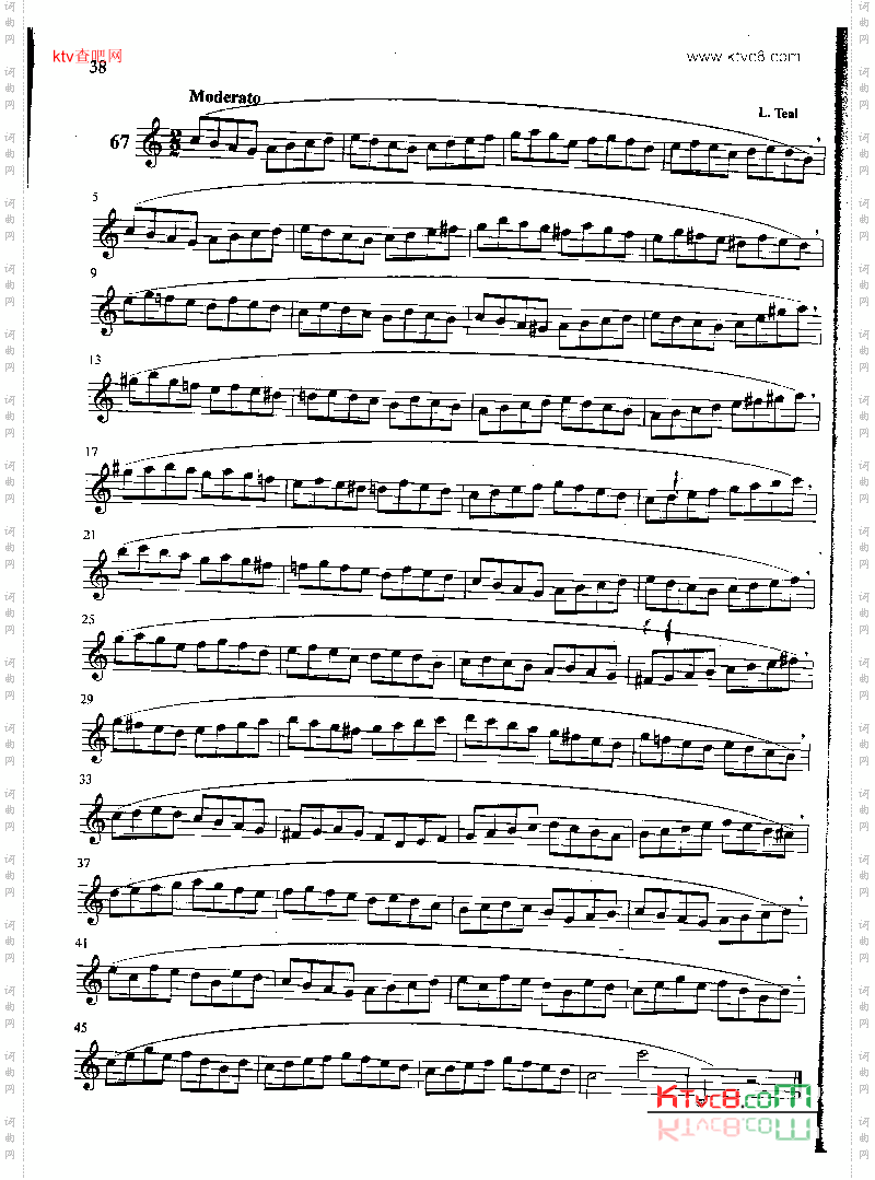 萨克斯管练习曲第100—038页