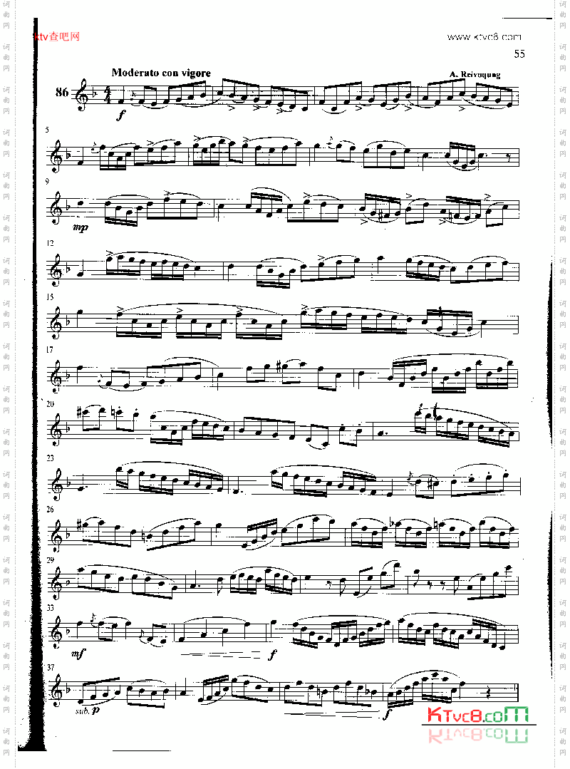 萨克斯管练习曲第100—055页