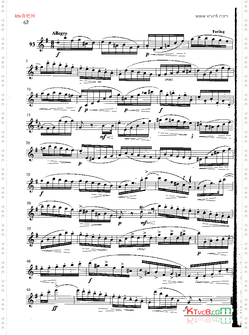 萨克斯管练习曲第100—062页